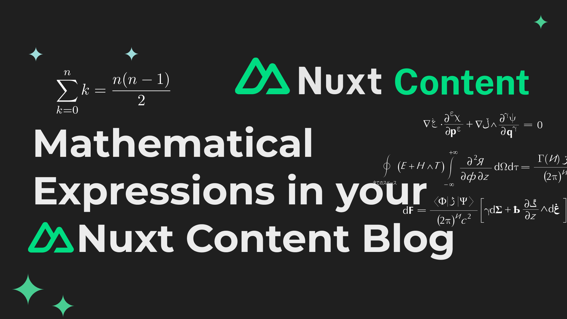 Add LaTeX (math) support to a Nuxt 4 blog using Nuxt Content Cover Image